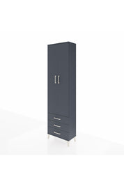 Arges Dolap 3 Raflı 3 Çekmeceli Tek Askılı 60x30x221 - S29M015V5A