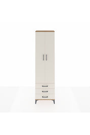 Arges Dolap 3 Raflı 3 Çekmeceli Tek Askılı 60x30x221 - S29M015V7A