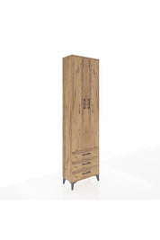 Arges Dolap 3 Raflı 3 Çekmeceli Tek Askılı 60x30x221 - S29M015V9A