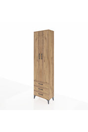 Arges Dolap 3 Raflı 3 Çekmeceli Tek Askılı 60x30x221 - S29M015V9A