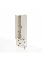 Arges Dolap 4 Raflı 3 Çekmeceli 2 Kapaklı 60x30x221 - S29M016V1A