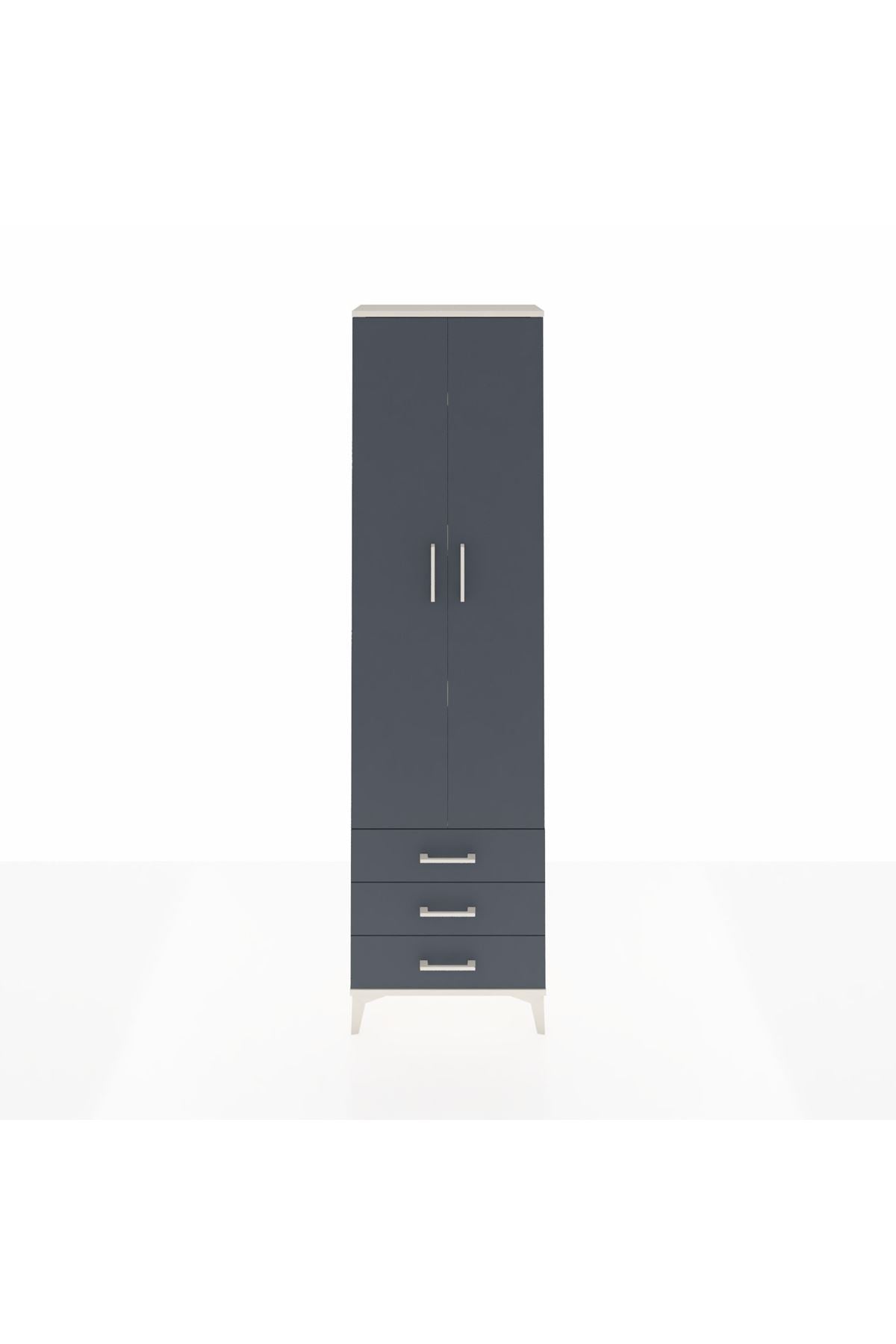 Arges Dolap 4 Raflı 3 Çekmeceli 2 Kapaklı 60x30x221 - S29M016V2A