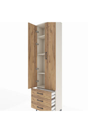 Arges Dolap 4 Raflı 3 Çekmeceli 2 Kapaklı 60x30x221 - S29M016V3A