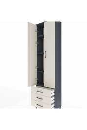 Arges Dolap 4 Raflı 3 Çekmeceli 2 Kapaklı 60x30x221 - S29M016V4A