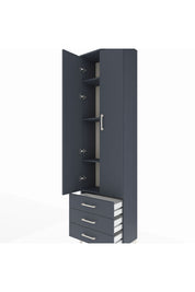 Arges Dolap 4 Raflı 3 Çekmeceli 2 Kapaklı 60x30x221 - S29M016V5A