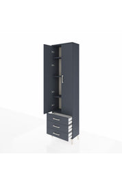 Arges Dolap 4 Raflı 3 Çekmeceli 2 Kapaklı 60x30x221 - S29M016V5A