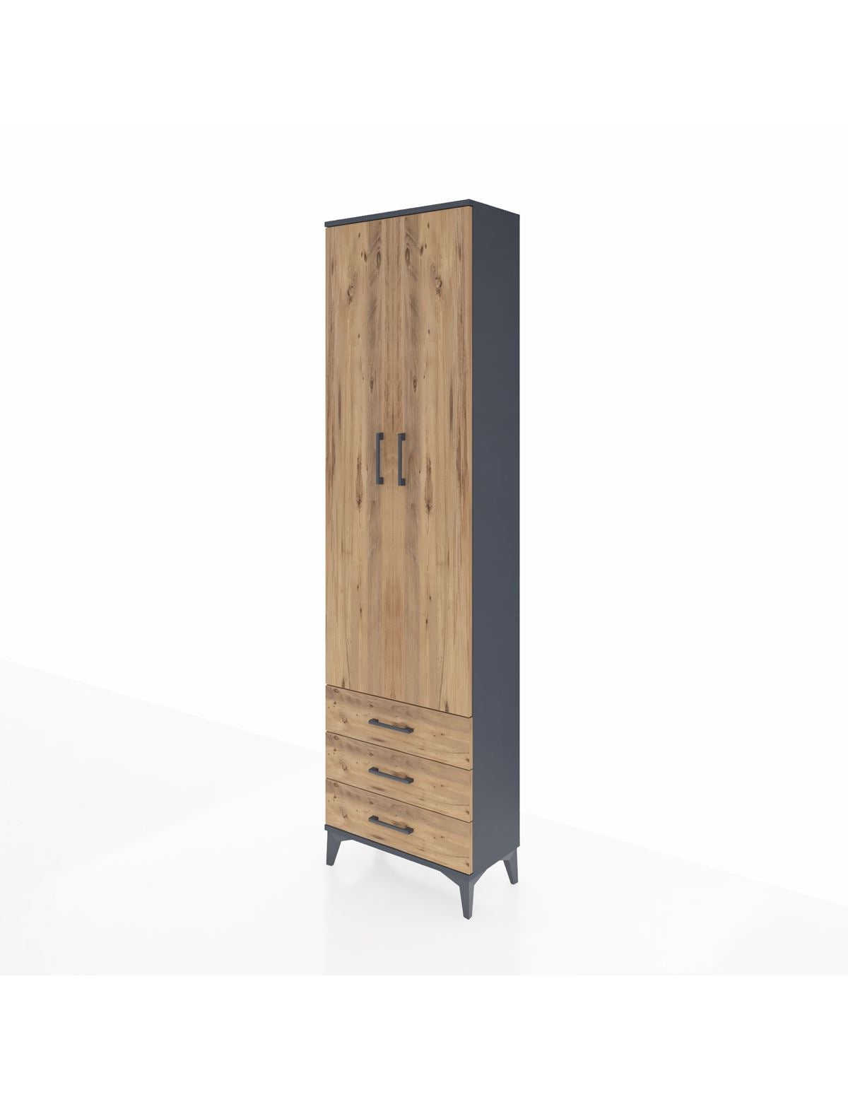Arges Dolap 4 Raflı 3 Çekmeceli 2 Kapaklı 60x30x221 - S29M016V6A