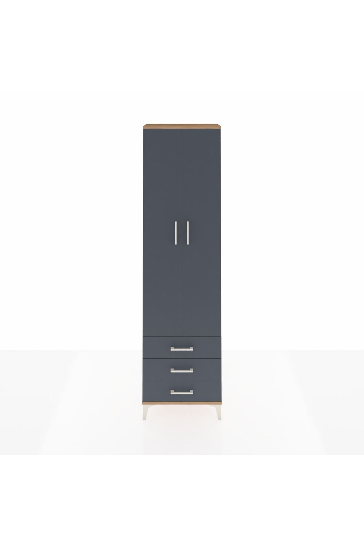 Arges Dolap 4 Raflı 3 Çekmeceli 2 Kapaklı 60x30x221 - S29M016V8A