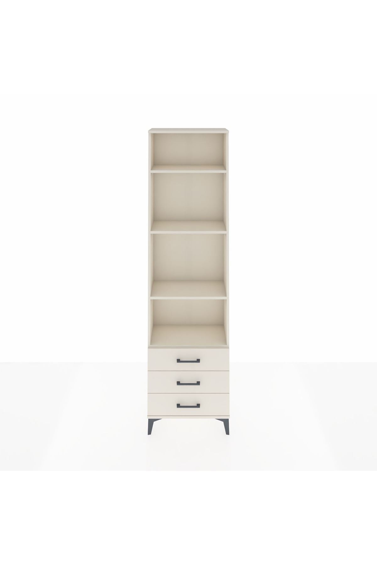 Arges Dolap 4 Raflı 3 Çekmeceli 60x30x221 - S29M017V1A