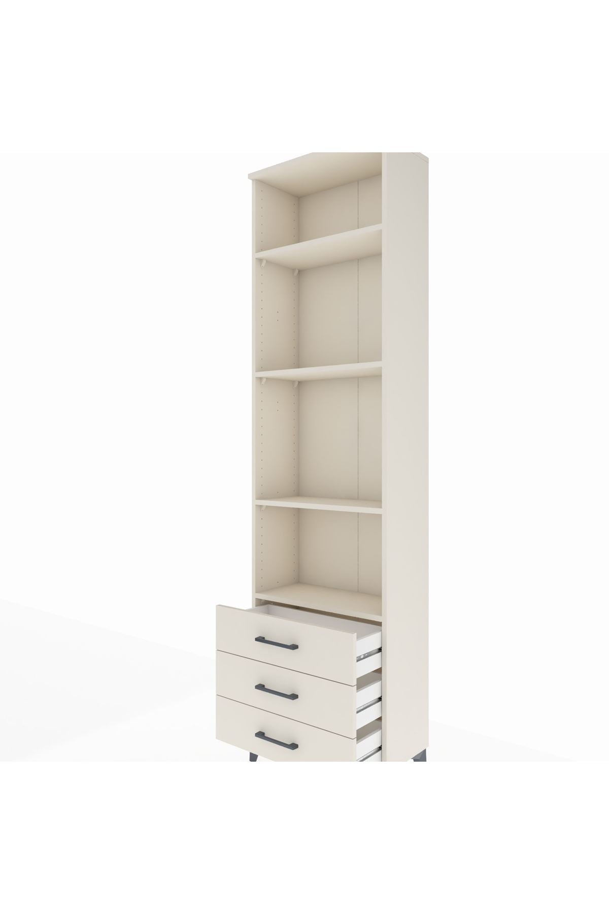 Arges Dolap 4 Raflı 3 Çekmeceli 60x30x221 - S29M017V1A