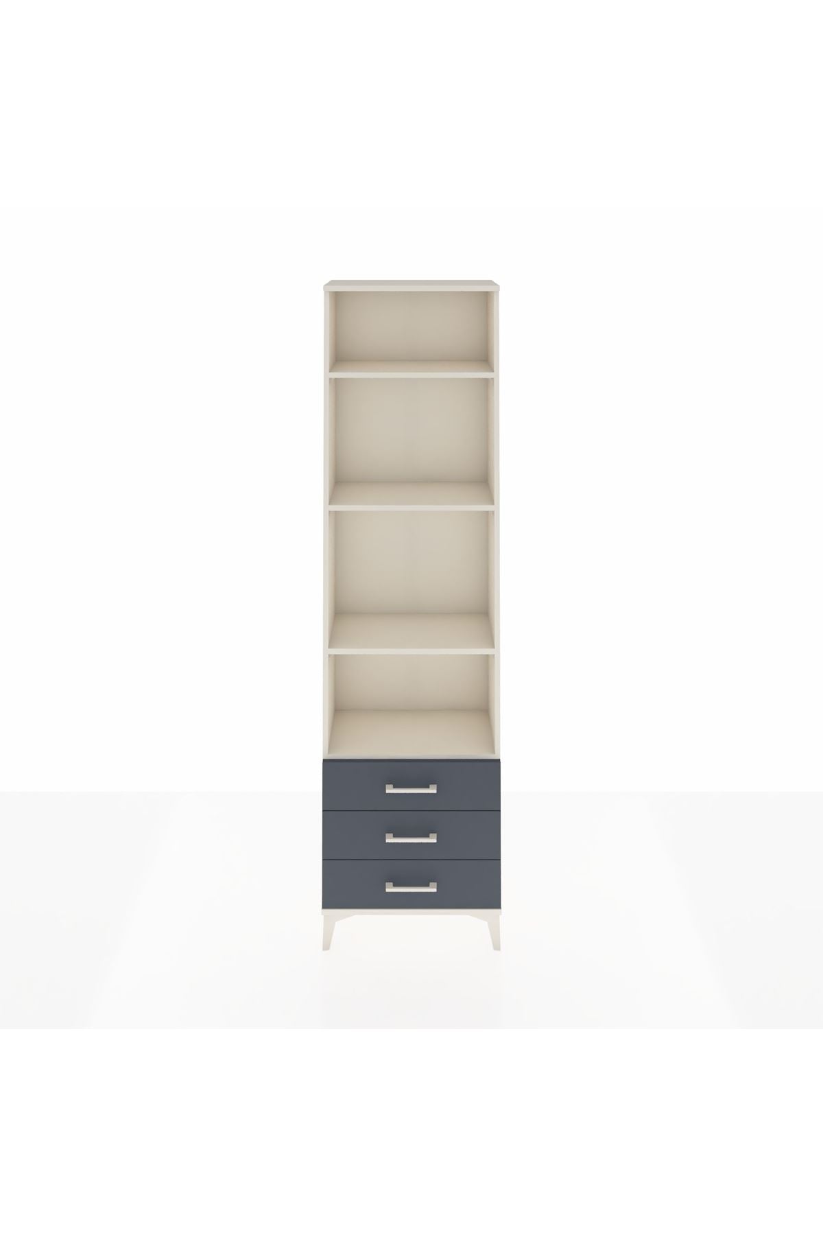 Arges Dolap 4 Raflı 3 Çekmeceli 60x30x221 - S29M017V2A