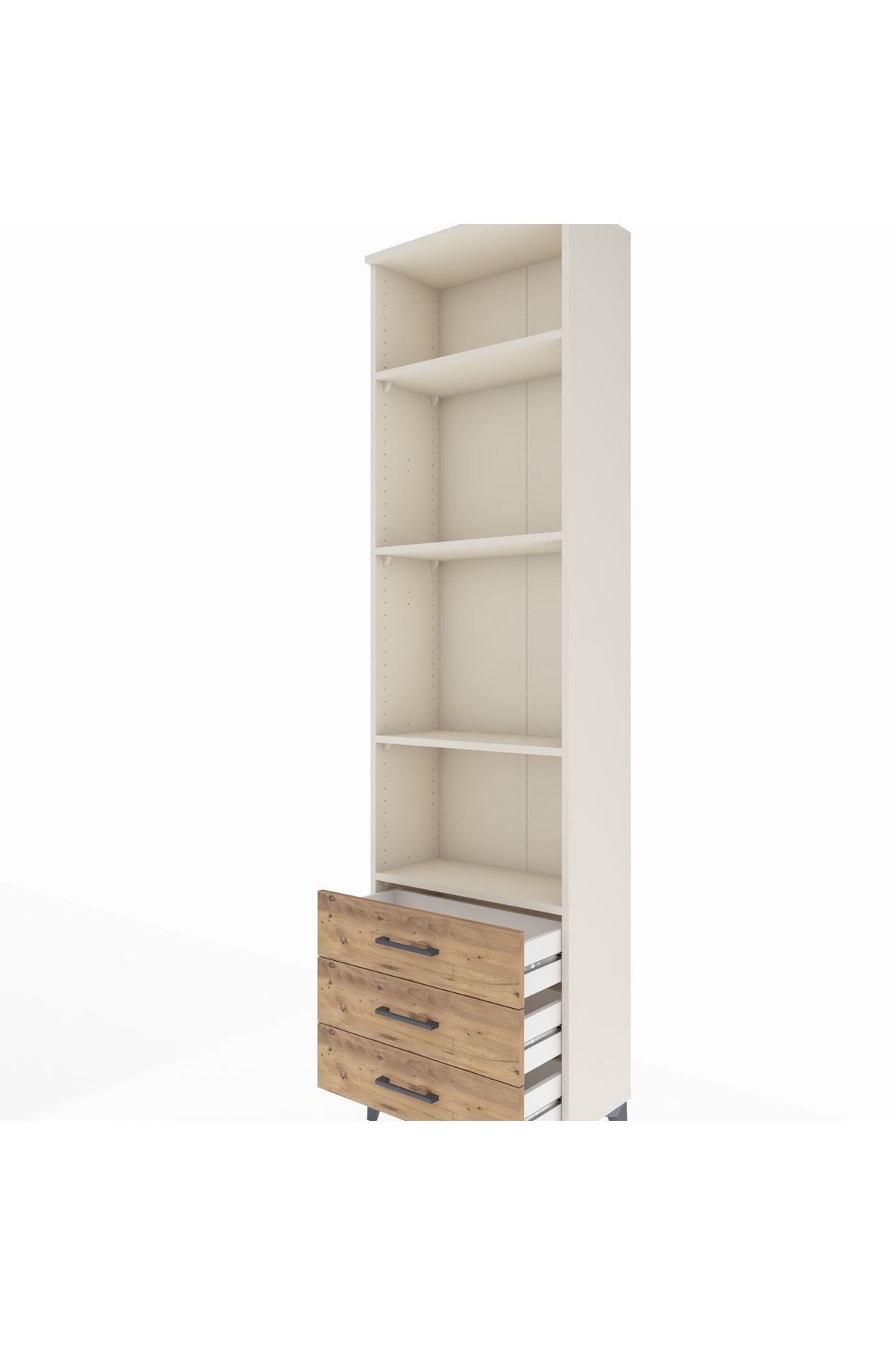 Arges Dolap 4 Raflı 3 Çekmeceli 60x30x221 - S29M017V3A