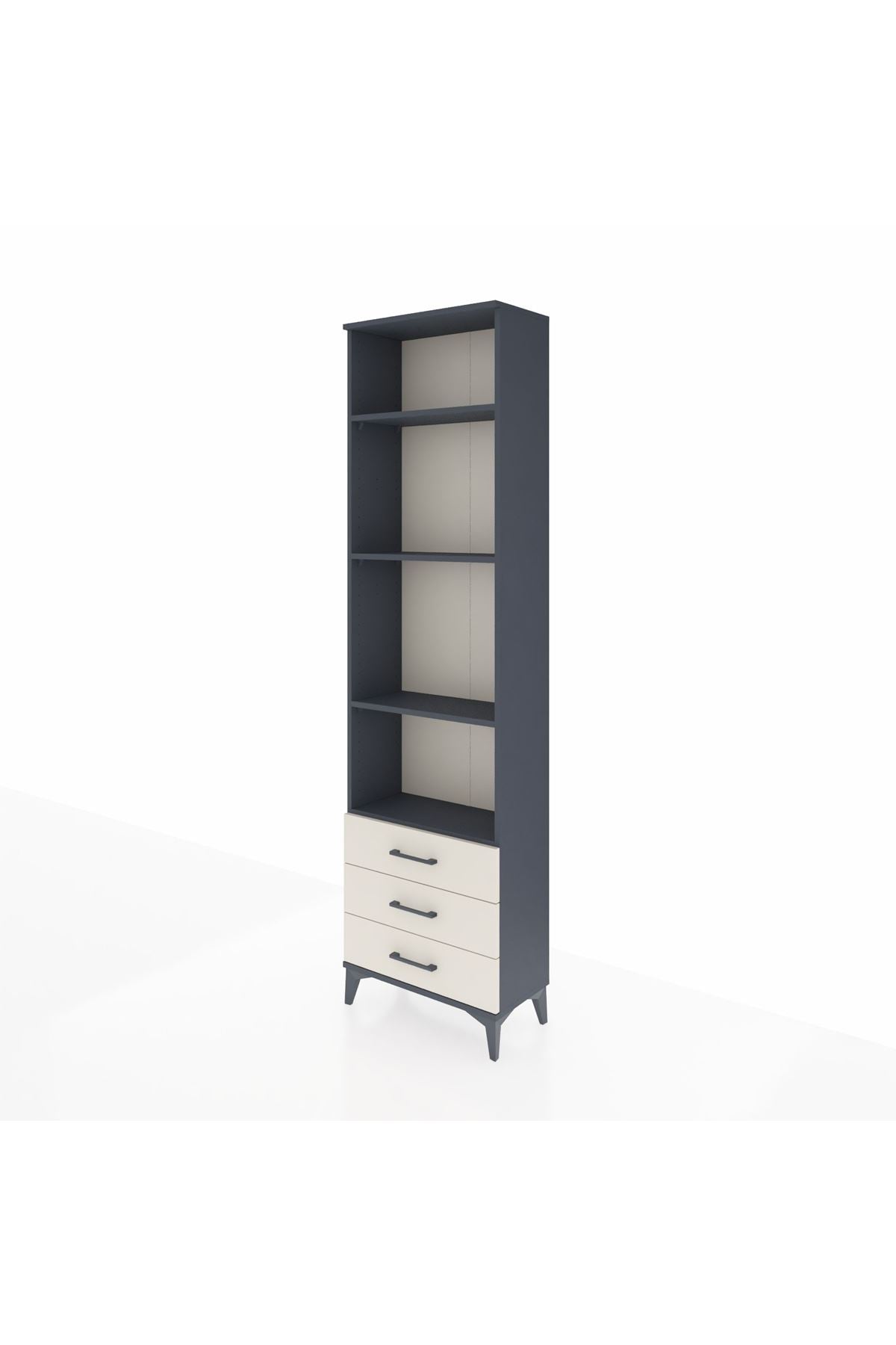 Arges Dolap 4 Raflı 3 Çekmeceli 60x30x221 - S29M017V4A
