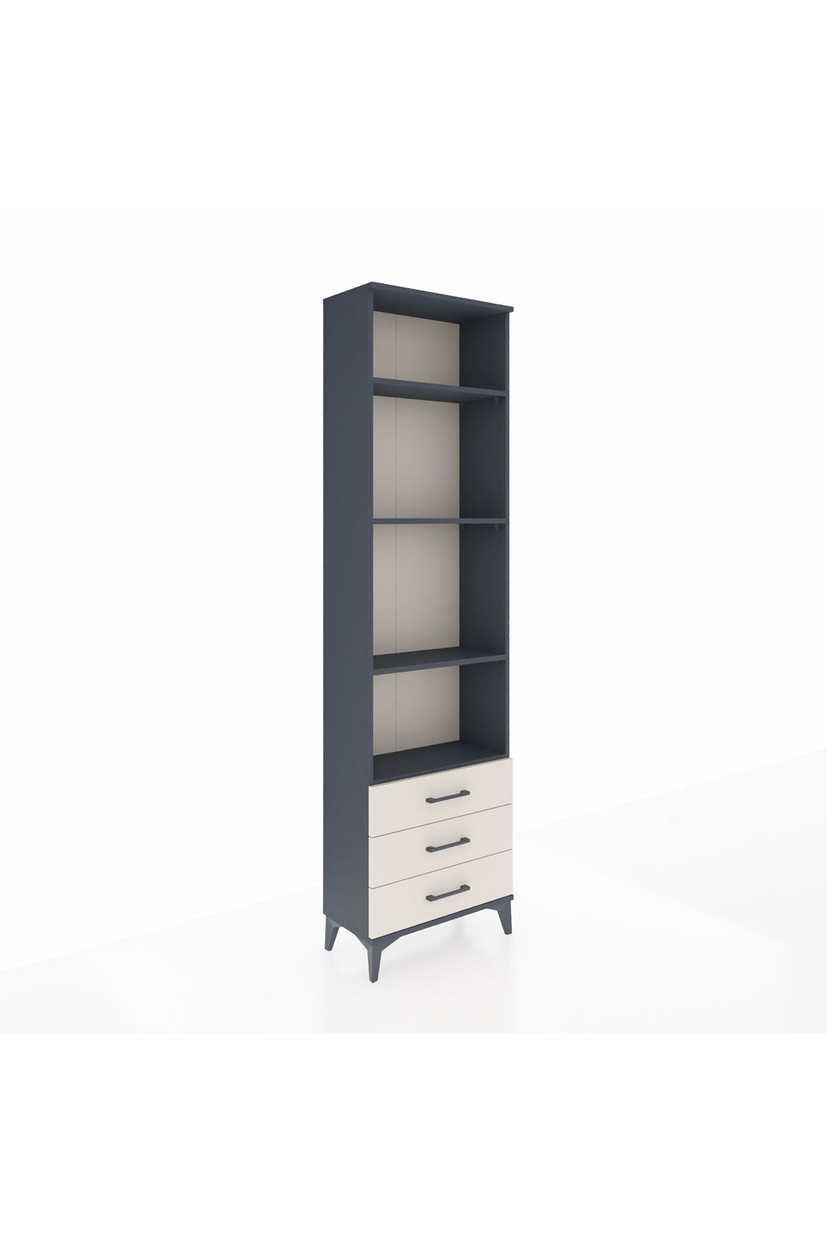 Arges Dolap 4 Raflı 3 Çekmeceli 60x30x221 - S29M017V4A
