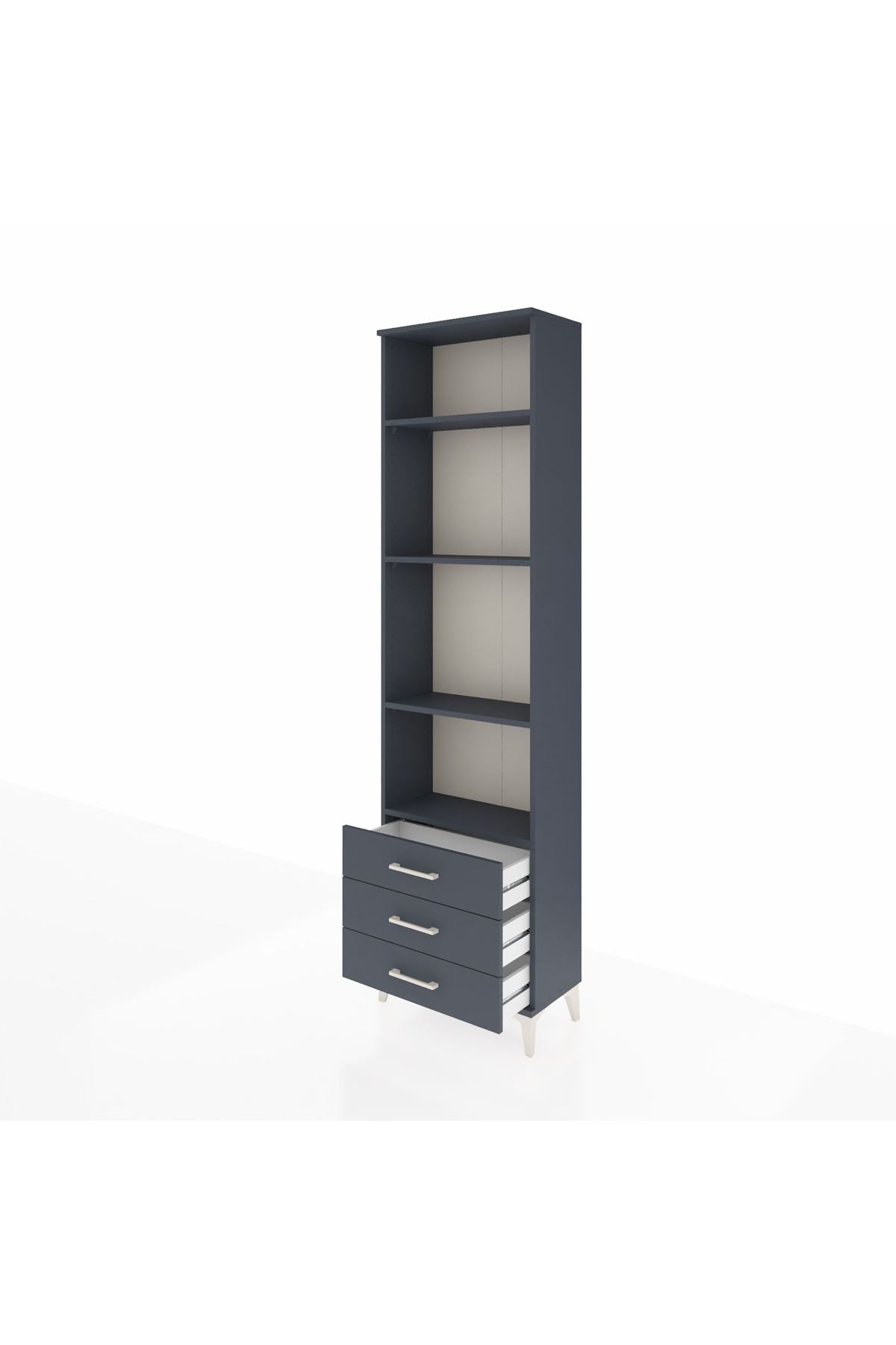 Arges Dolap 4 Raflı 3 Çekmeceli 60x30x221 - S29M017V5A