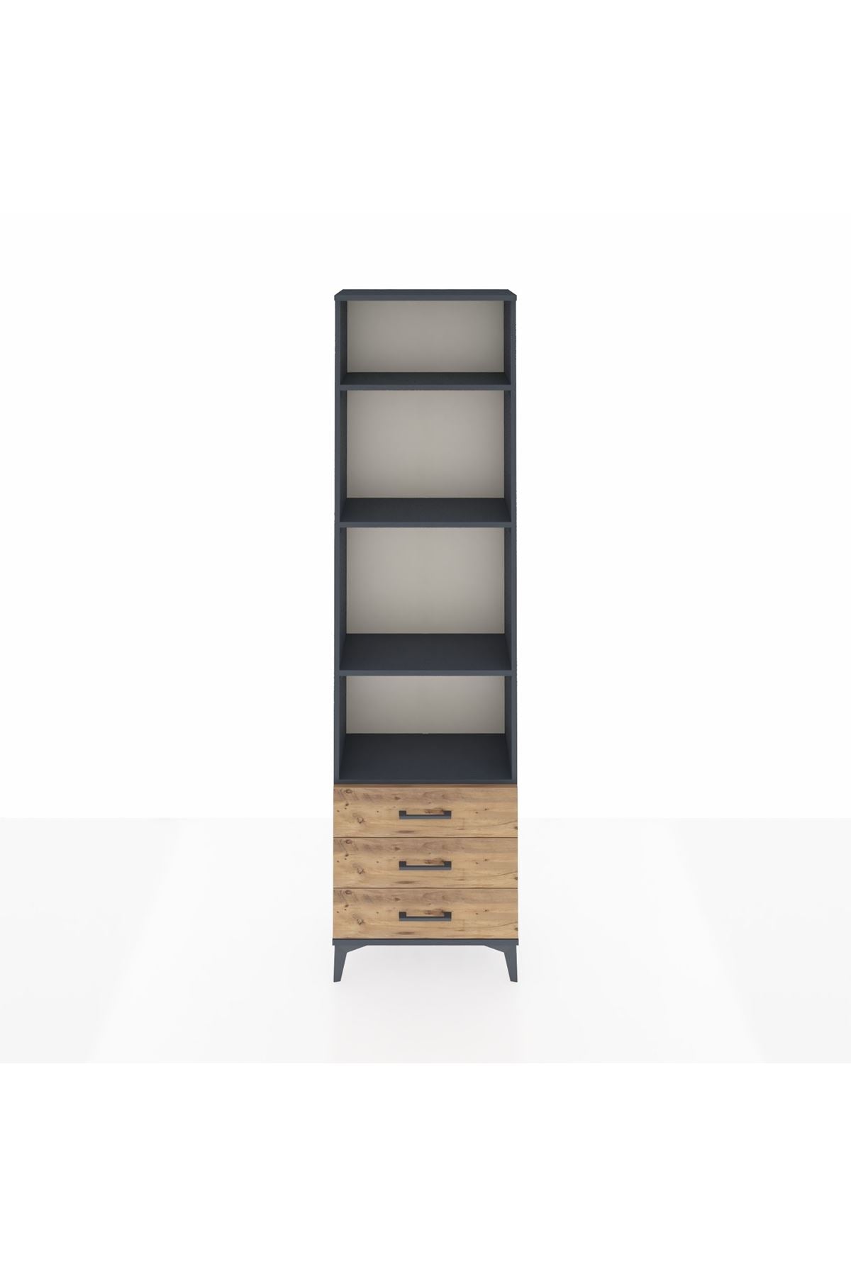 Arges Dolap 4 Raflı 3 Çekmeceli 60x30x221 - S29M017V6A