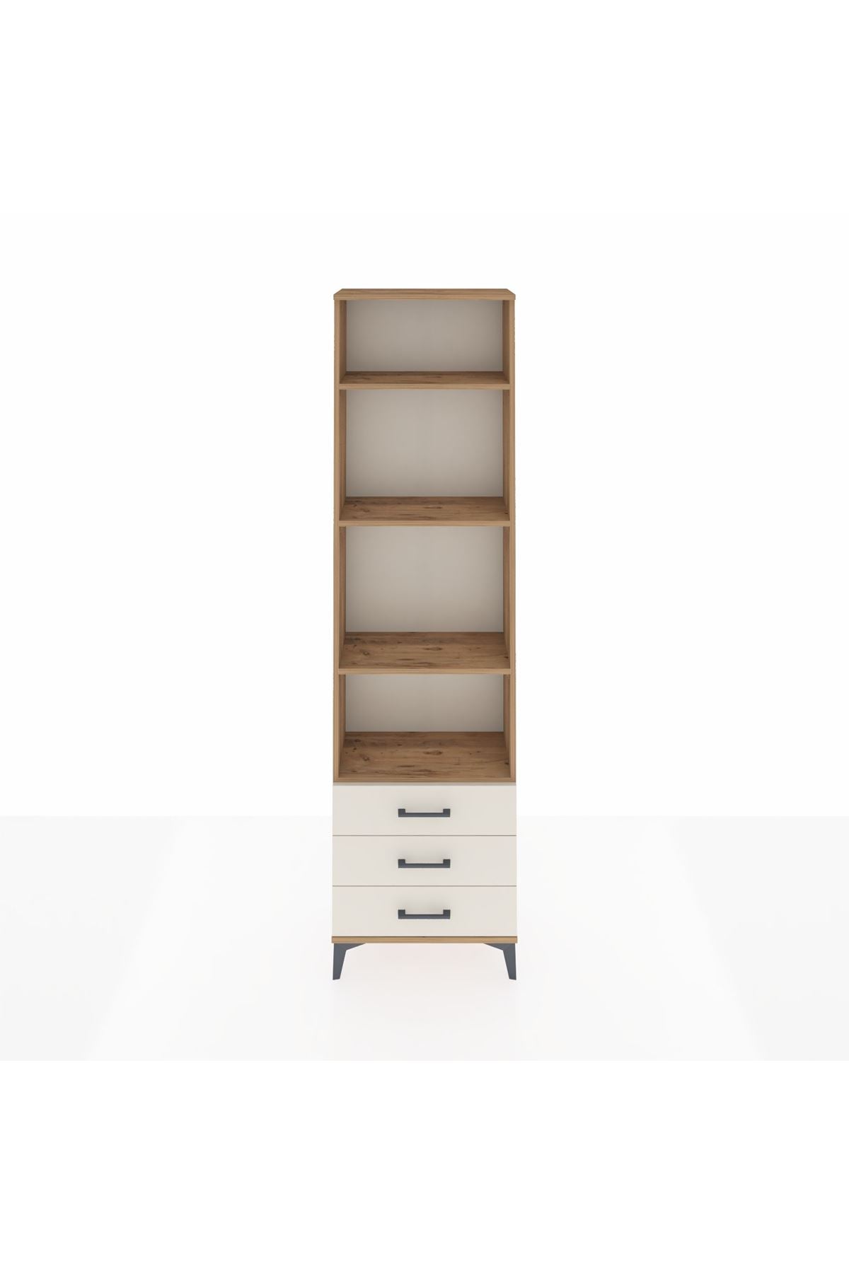 Arges Dolap 4 Raflı 3 Çekmeceli 60x30x221 - S29M017V7A