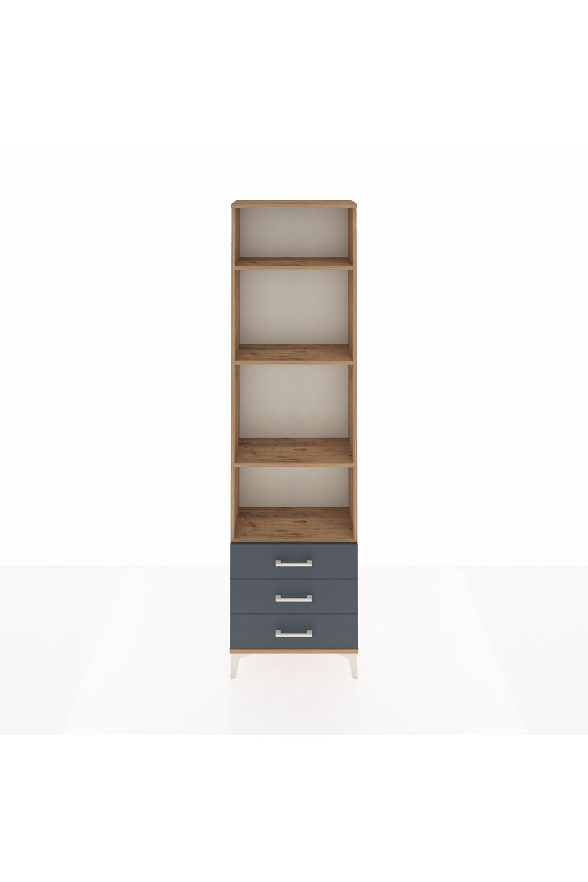 Arges Dolap 4 Raflı 3 Çekmeceli 60x30x221 - S29M017V8A