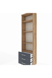 Arges Dolap 4 Raflı 3 Çekmeceli 60x30x221 - S29M017V8A