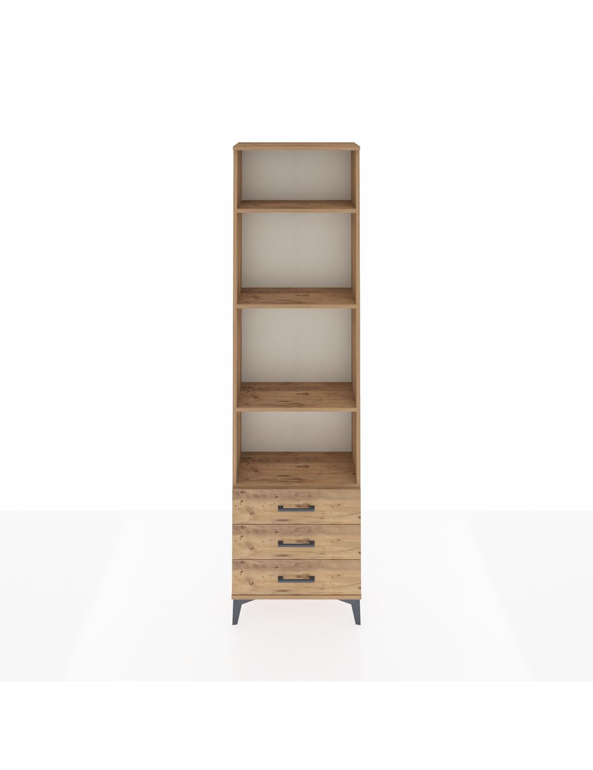 Arges Dolap 4 Raflı 3 Çekmeceli 60x30x221 - S29M017V9A