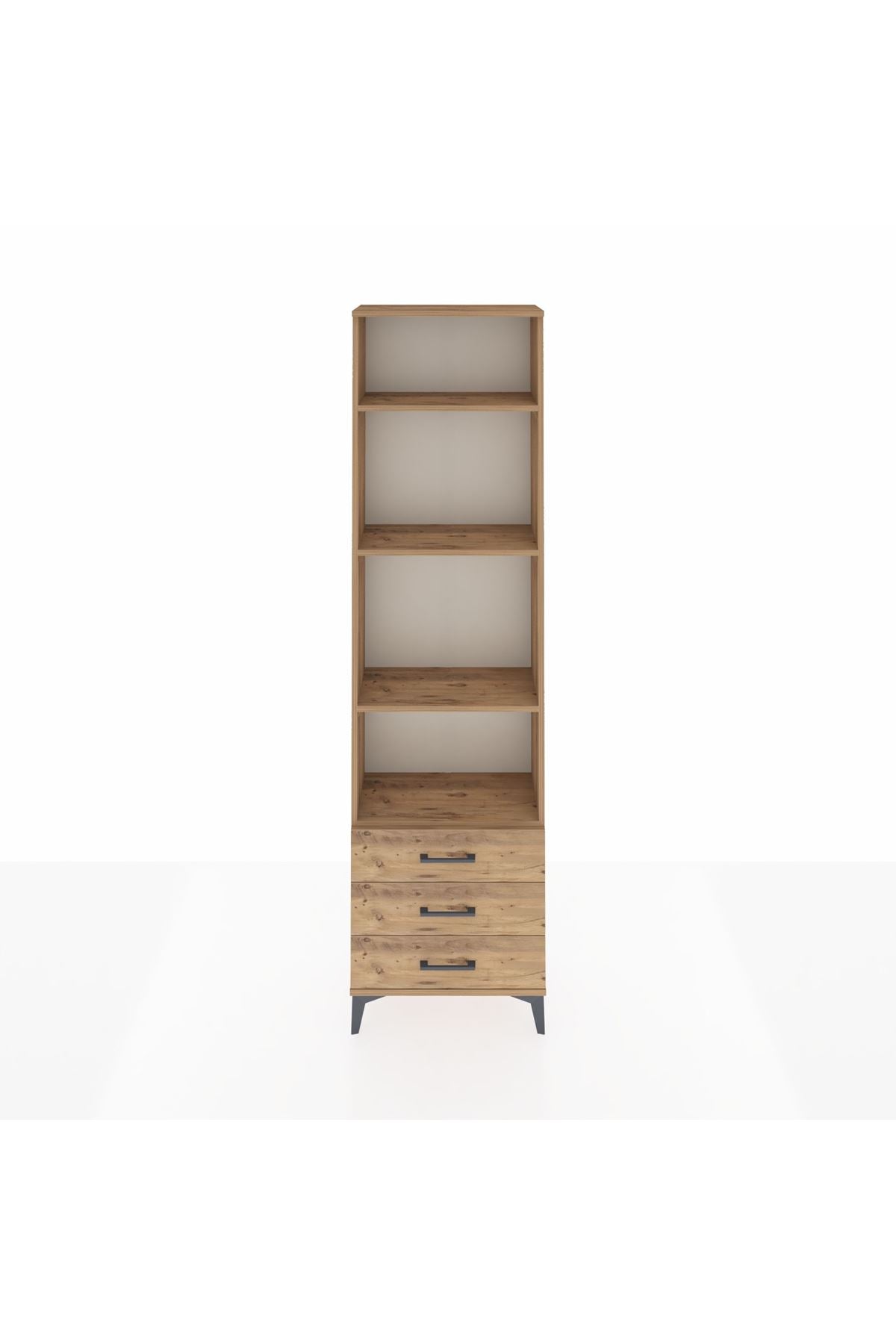 Arges Dolap 4 Raflı 3 Çekmeceli 60x30x221 - S29M017V9A