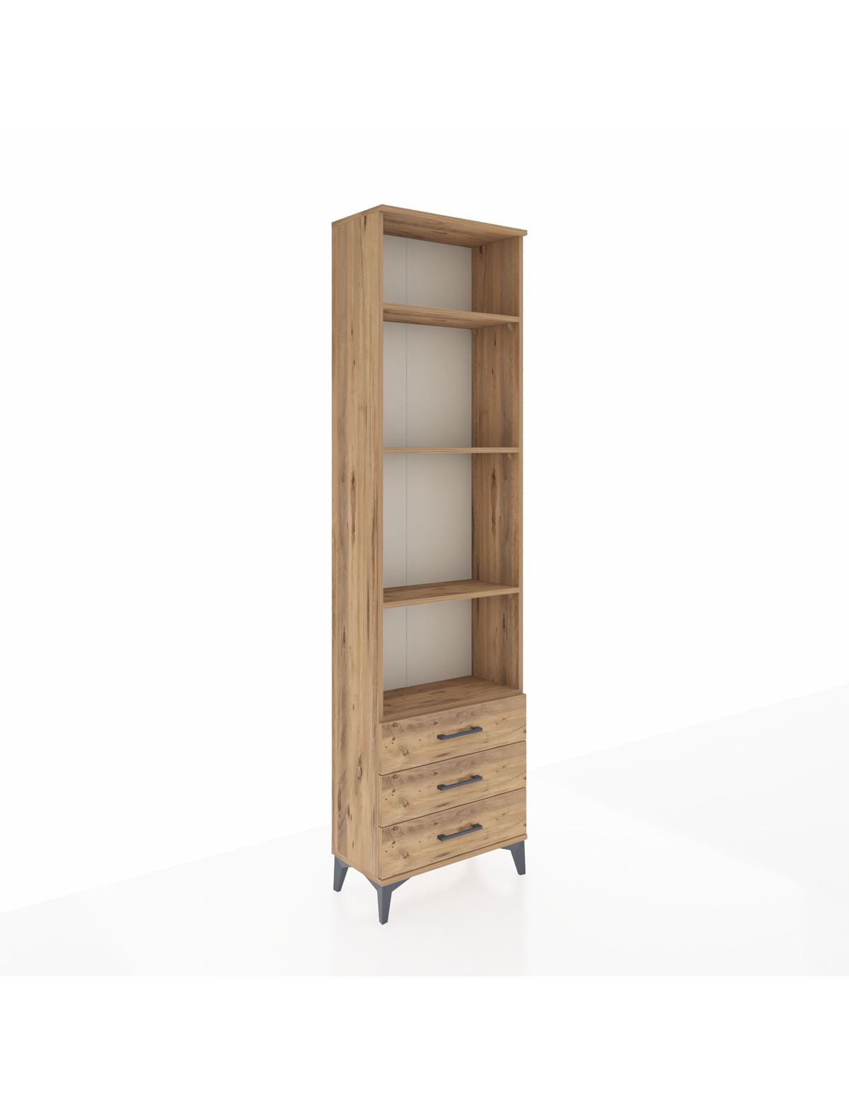Arges Dolap 4 Raflı 3 Çekmeceli 60x30x221 - S29M017V9A