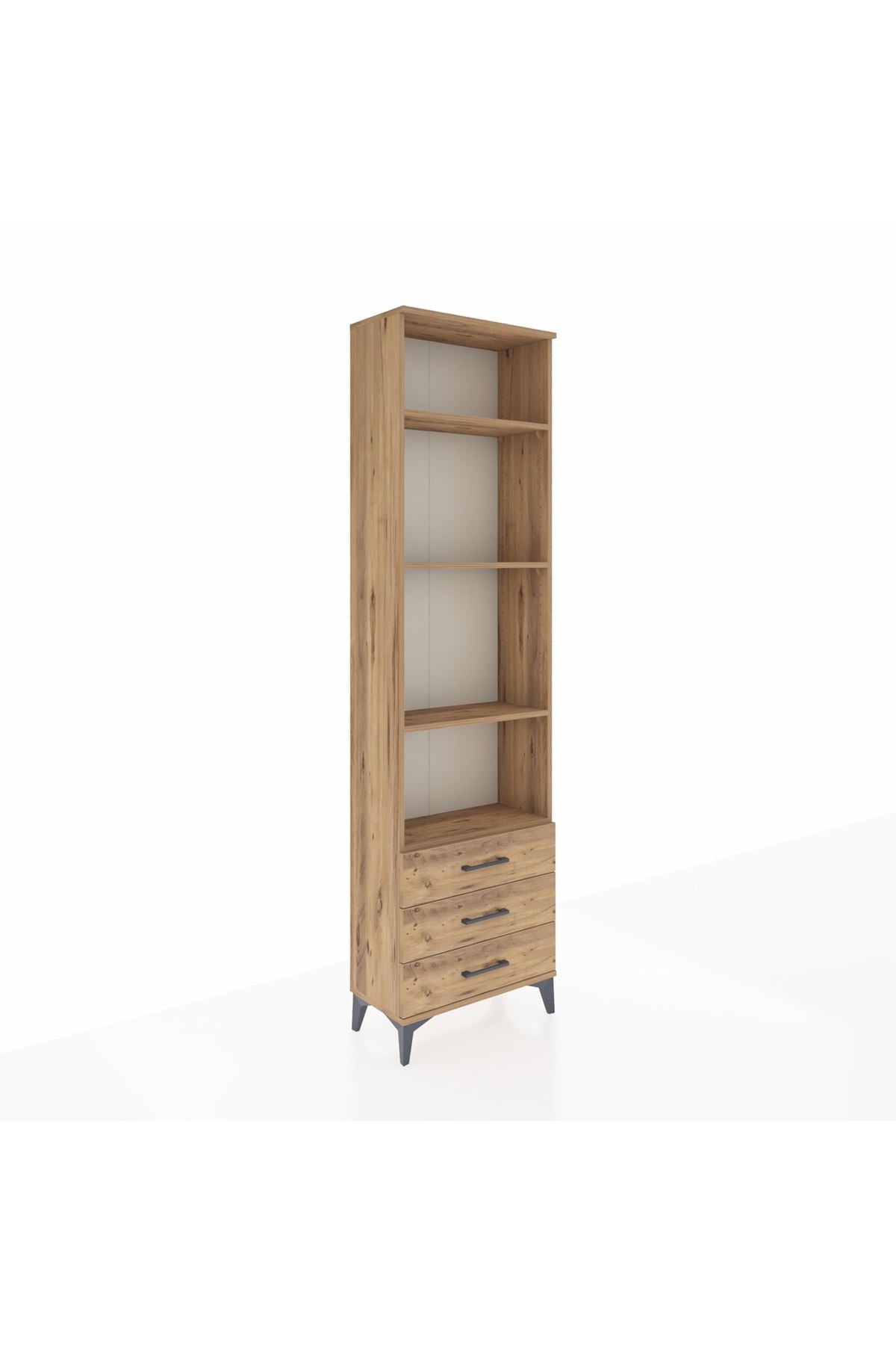 Arges Dolap 4 Raflı 3 Çekmeceli 60x30x221 - S29M017V9A