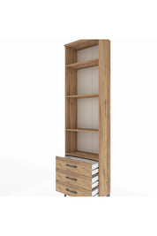 Arges Dolap 4 Raflı 3 Çekmeceli 60x30x221 - S29M017V9A