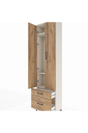 Arges Dolap 3 Raflı 2 Çekmeceli Tek Askılı 60x30x221 - S29M018V3A