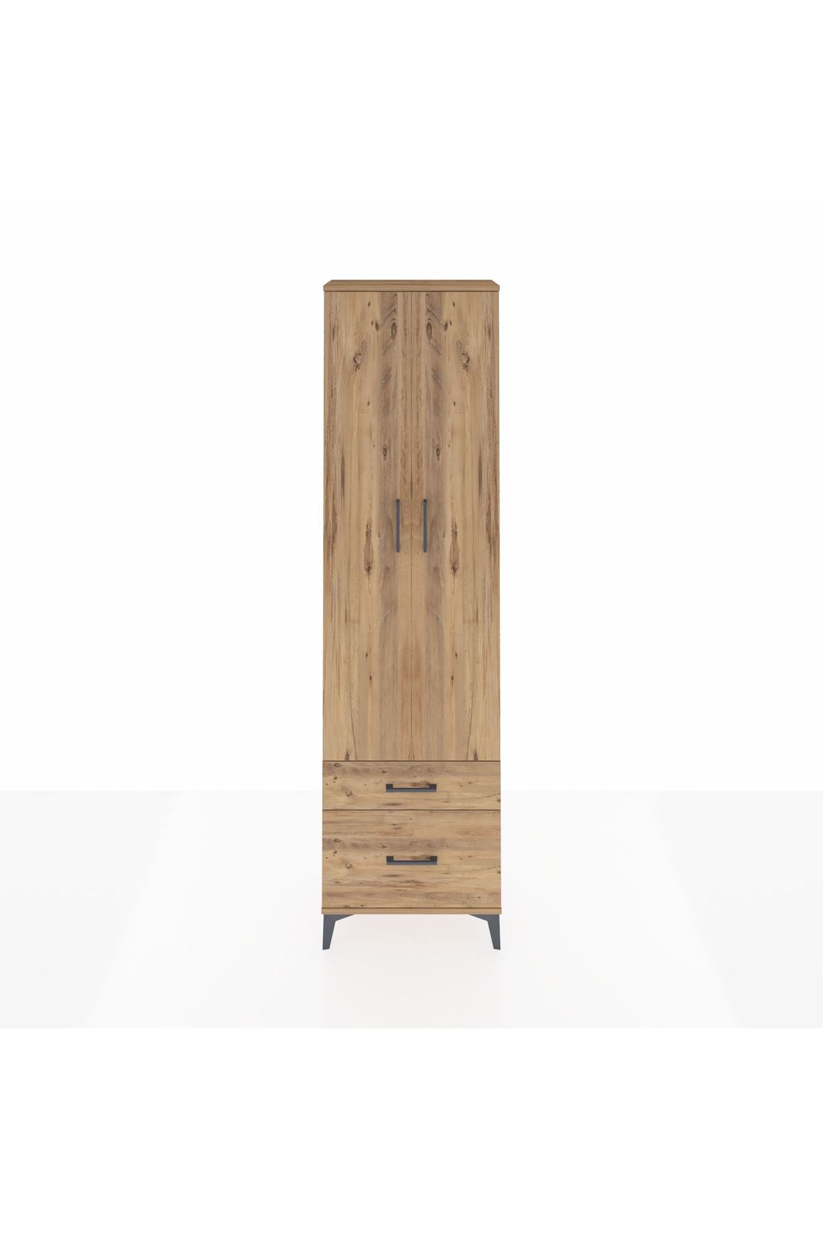 Arges Dolap 3 Raflı 2 Çekmeceli Tek Askılı 60x30x221 - S29M018V9A