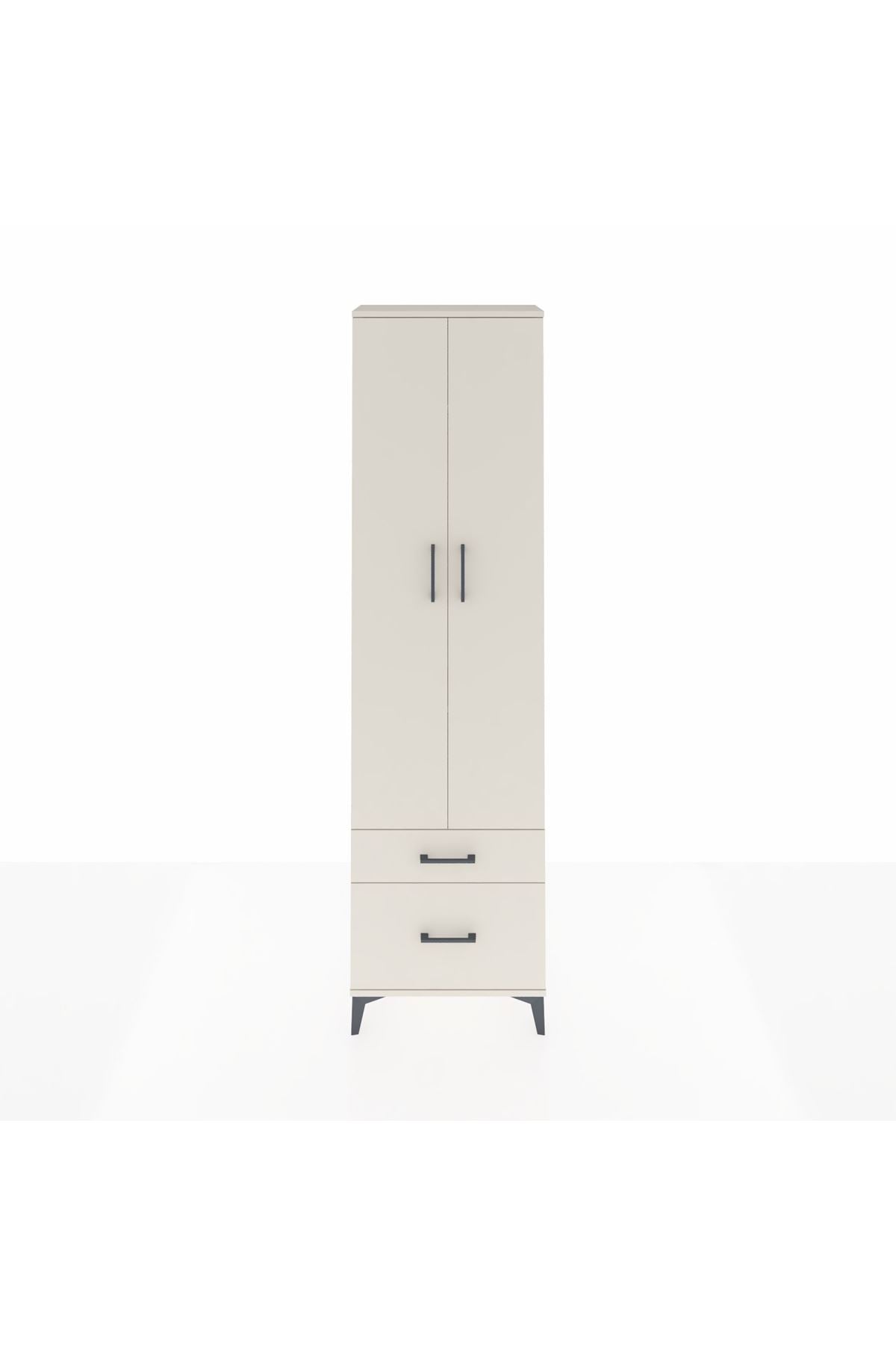 Arges Dolap 4 Raflı 2 Çekmeceli 2 Kapaklı 60x30x221 - S29M019V1A