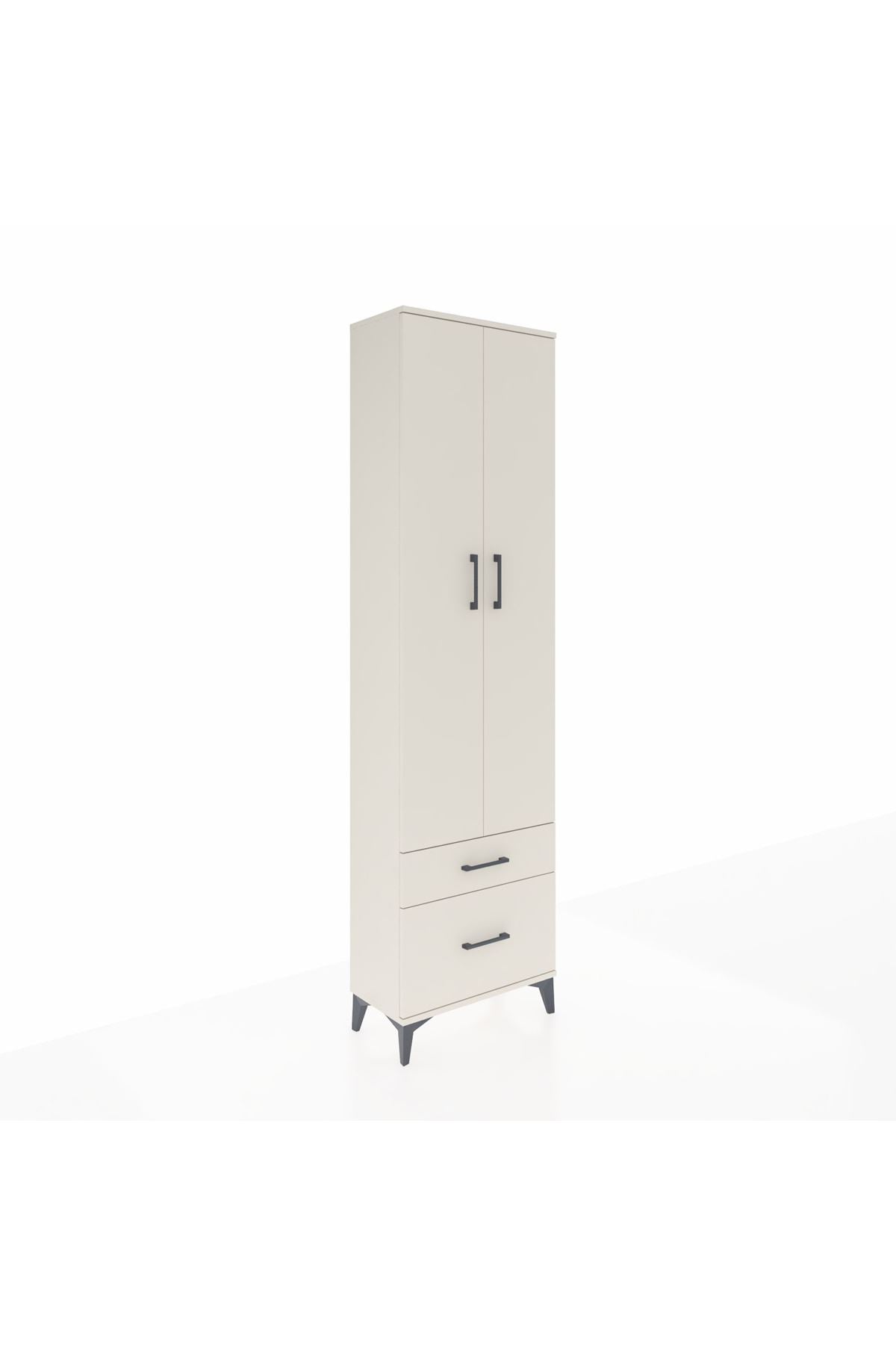 Arges Dolap 4 Raflı 2 Çekmeceli 2 Kapaklı 60x30x221 - S29M019V1A