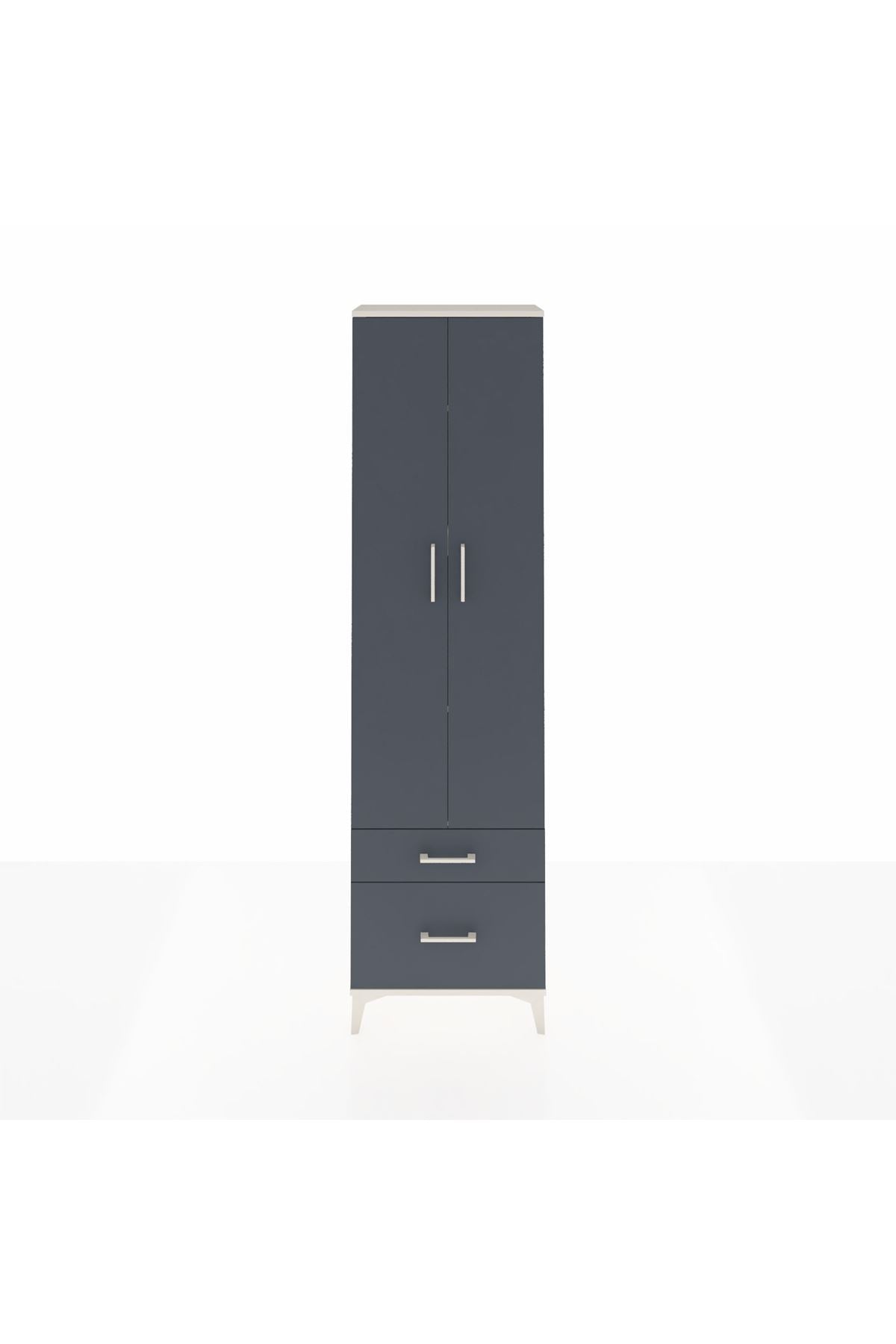Arges Dolap 4 Raflı 2 Çekmeceli 2 Kapaklı 60x30x221 - S29M019V2A