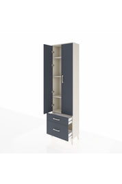 Arges Dolap 4 Raflı 2 Çekmeceli 2 Kapaklı 60x30x221 - S29M019V2A