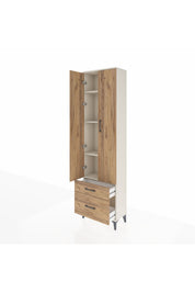 Arges Dolap 4 Raflı 2 Çekmeceli 2 Kapaklı 60x30x221 - S29M019V3A