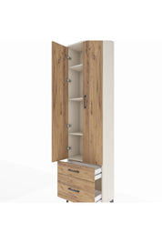 Arges Dolap 4 Raflı 2 Çekmeceli 2 Kapaklı 60x30x221 - S29M019V3A