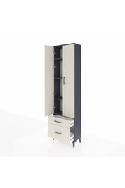 Arges Dolap 4 Raflı 2 Çekmeceli 2 Kapaklı 60x30x221 - S29M019V4A