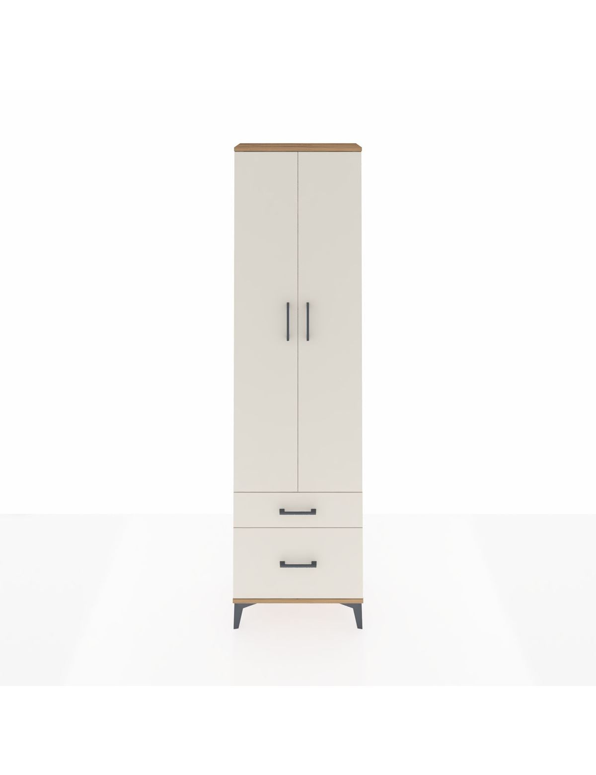 Arges Dolap 4 Raflı 2 Çekmeceli 2 Kapaklı 60x30x221 - S29M019V7A