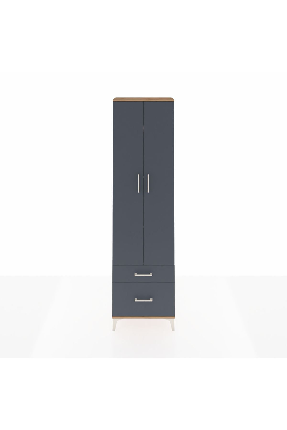 Arges Dolap 4 Raflı 2 Çekmeceli 2 Kapaklı 60x30x221 - S29M019V8A