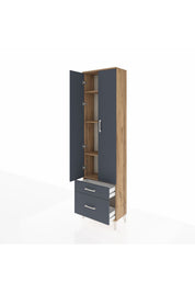 Arges Dolap 4 Raflı 2 Çekmeceli 2 Kapaklı 60x30x221 - S29M019V8A