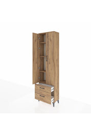 Arges Dolap 4 Raflı 2 Çekmeceli 2 Kapaklı 60x30x221 - S29M019V9A