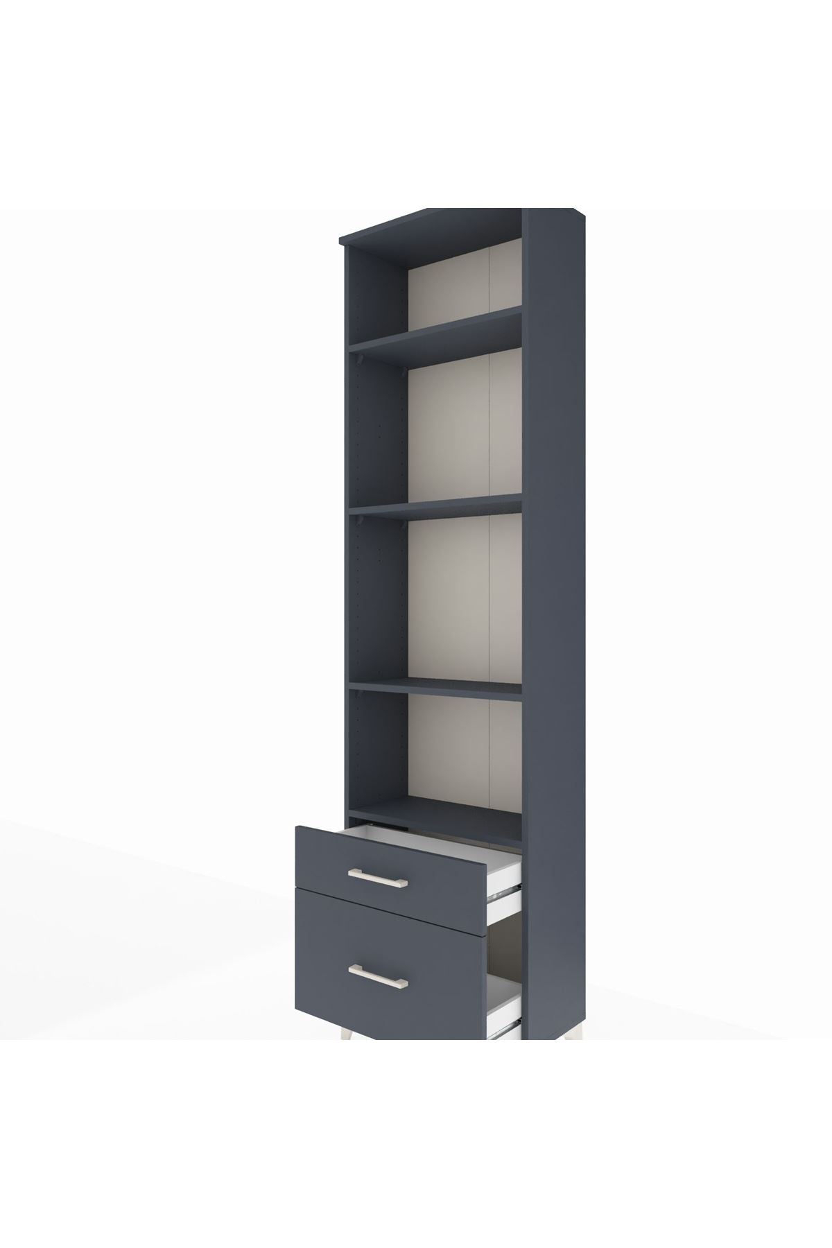 Arges Dolap 4 Raflı 2 Çekmeceli 60x30x221 - S29M020V5A