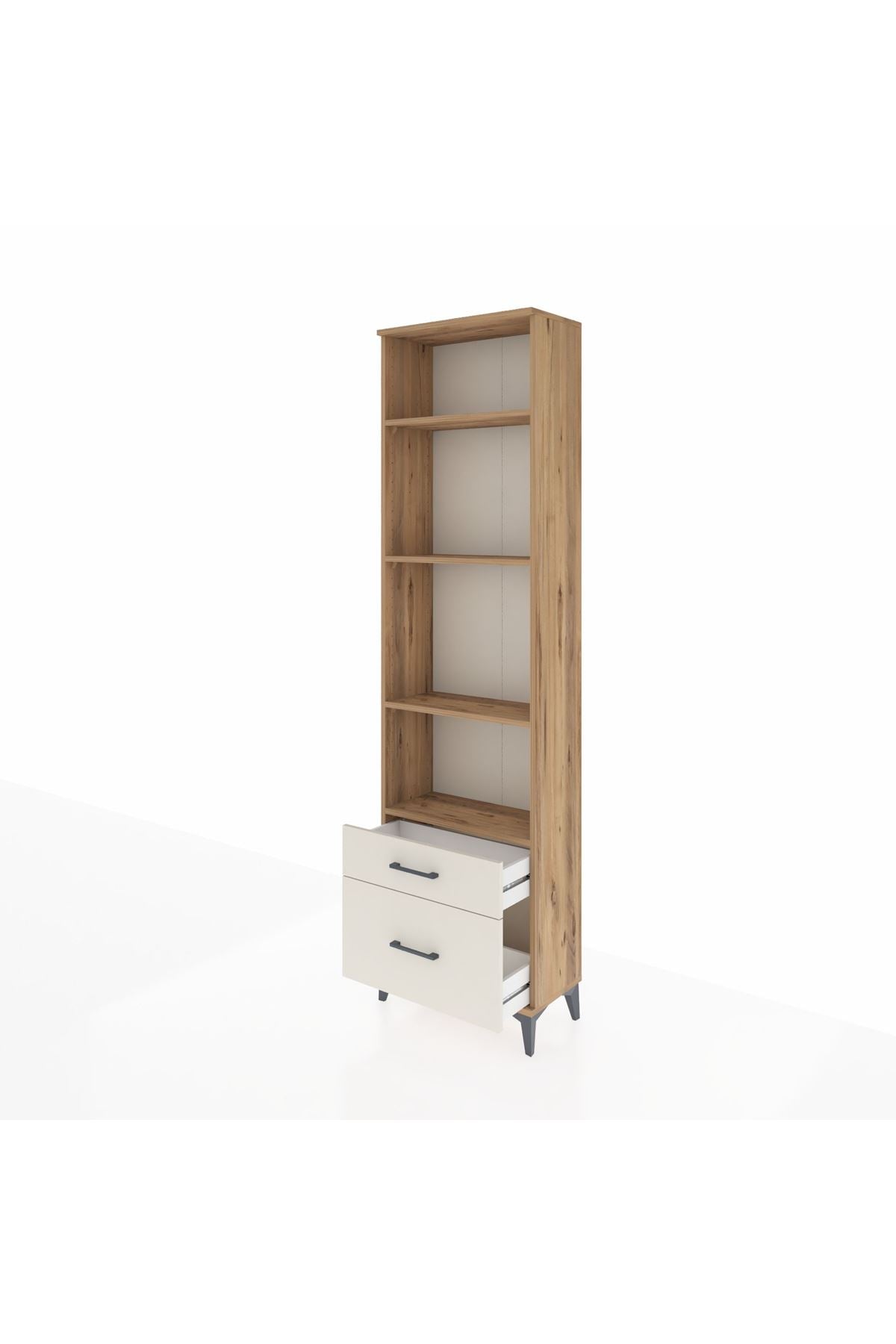 Arges Dolap 4 Raflı 2 Çekmeceli 60x30x221 - S29M020V7A