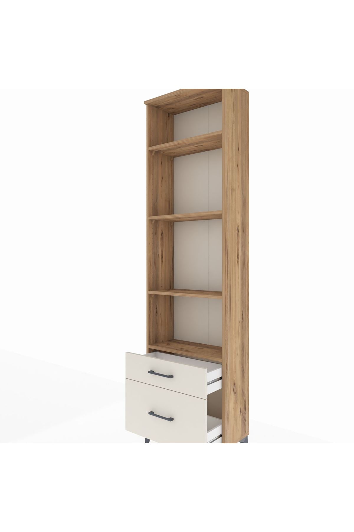 Arges Dolap 4 Raflı 2 Çekmeceli 60x30x221 - S29M020V7A