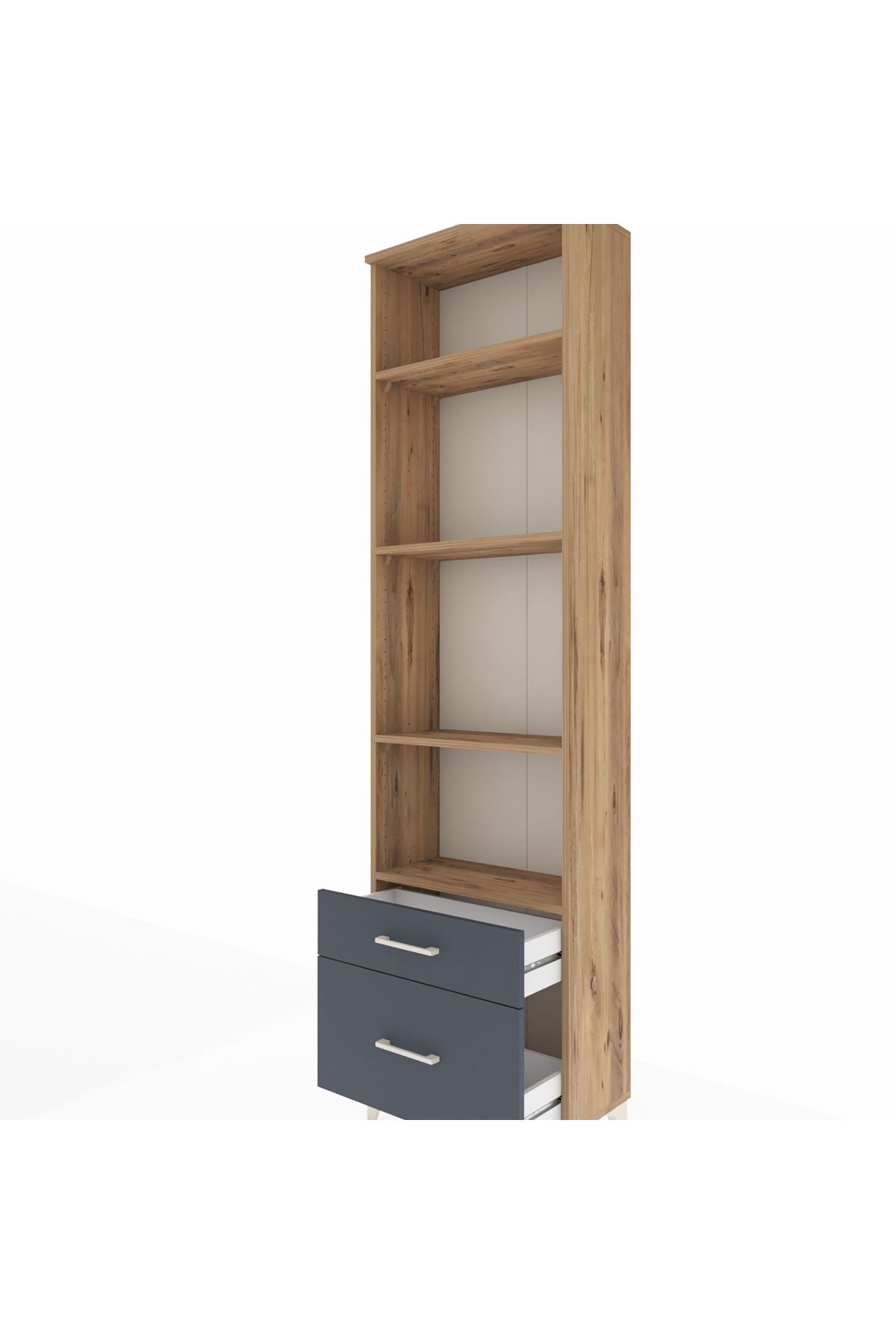 Arges Dolap 4 Raflı 2 Çekmeceli 60x30x221 - S29M020V8A