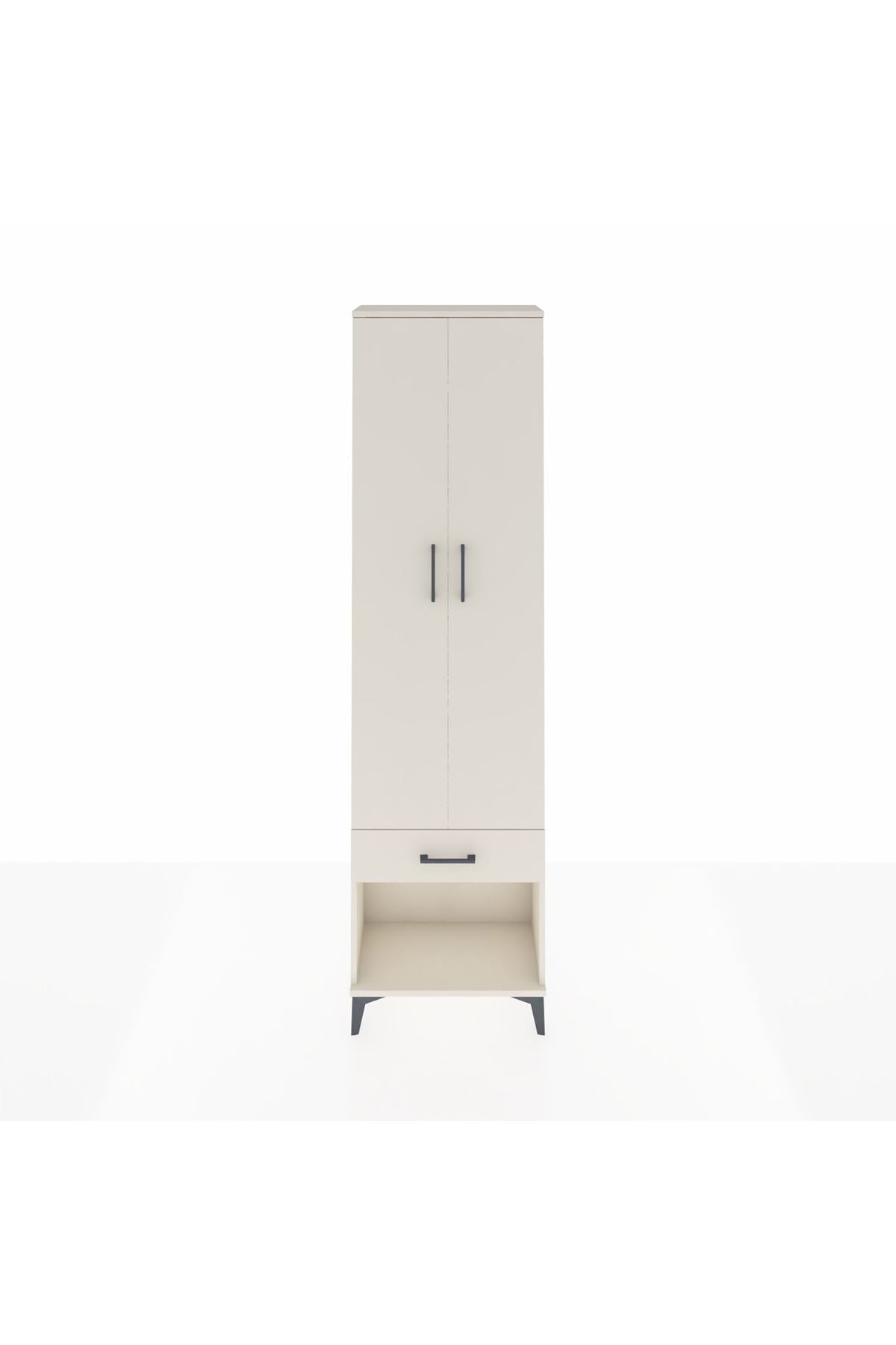 Arges Dolap 3 Raflı Tek Çekmeceli Tek Askılı 60x30x221 - S29M021V1A