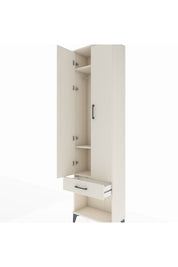 Arges Dolap 3 Raflı Tek Çekmeceli Tek Askılı 60x30x221 - S29M021V1A