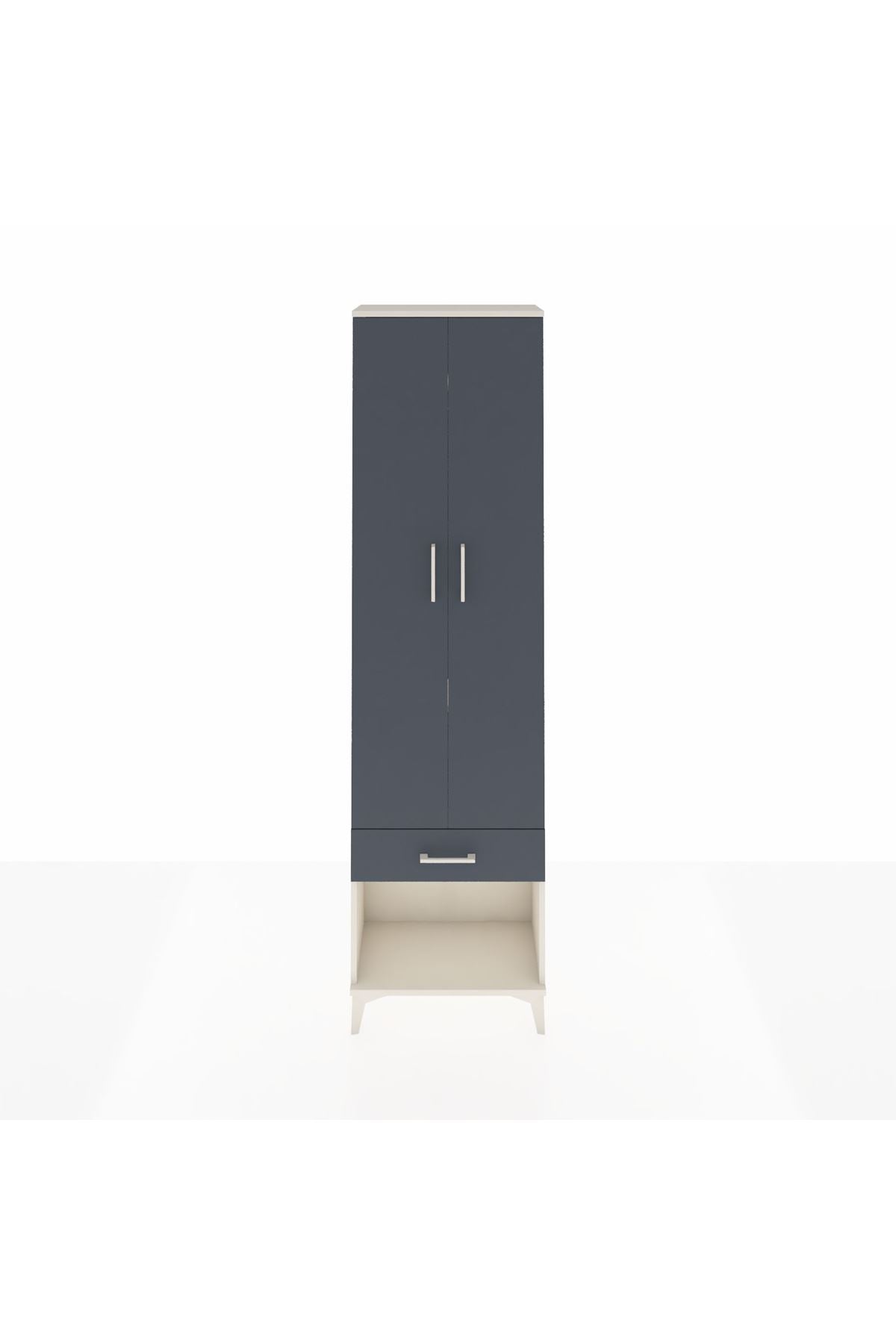 Arges Dolap 3 Raflı Tek Çekmeceli Tek Askılı 60x30x221 - S29M021V2A