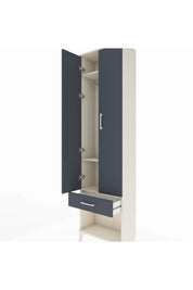 Arges Dolap 3 Raflı Tek Çekmeceli Tek Askılı 60x30x221 - S29M021V2A