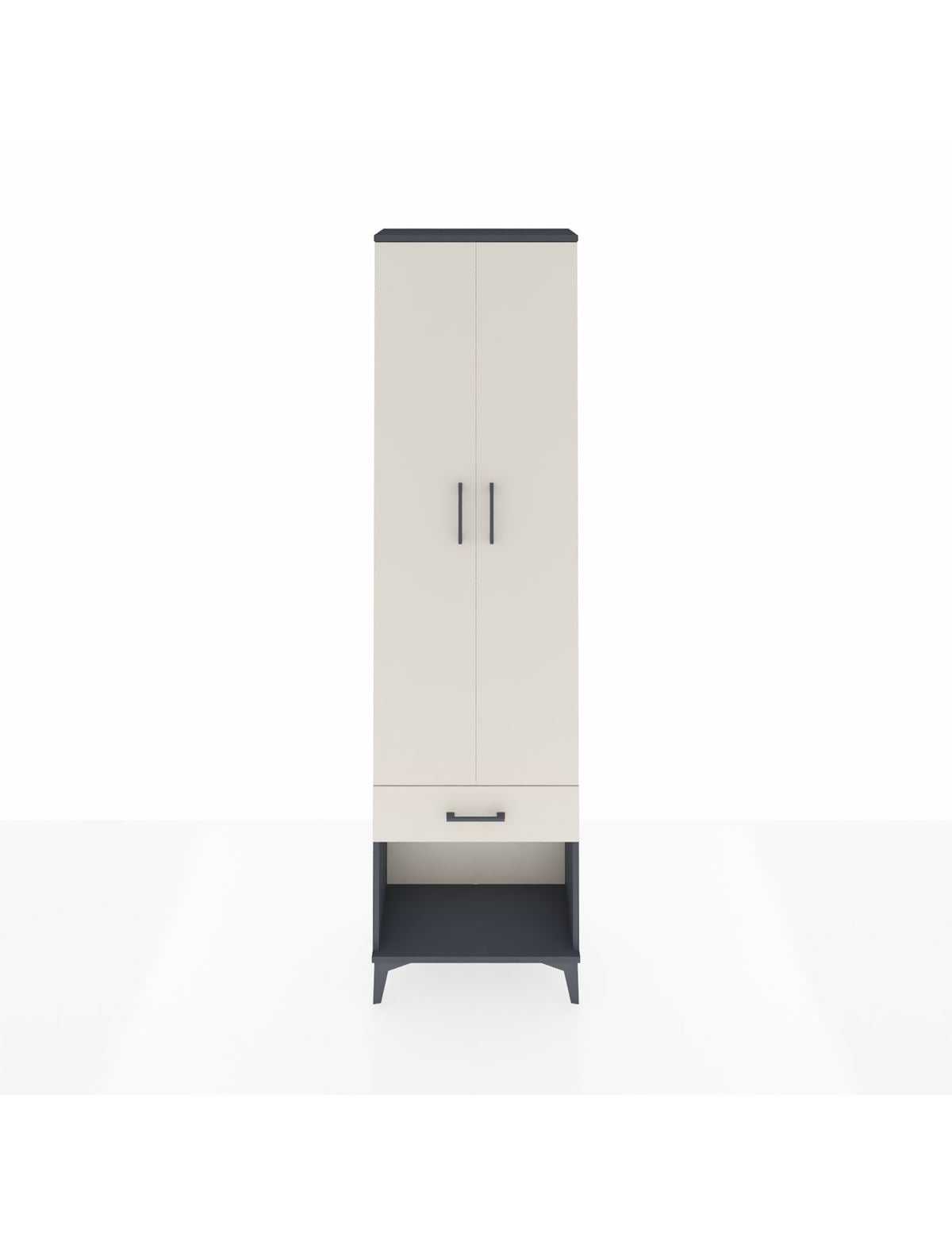 Arges Dolap 3 Raflı Tek Çekmeceli Tek Askılı 60x30x221 - S29M021V4A